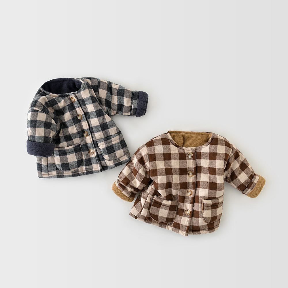 Baby plaid jacket