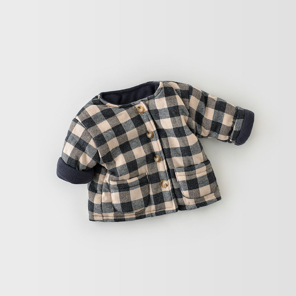 Baby plaid jacket