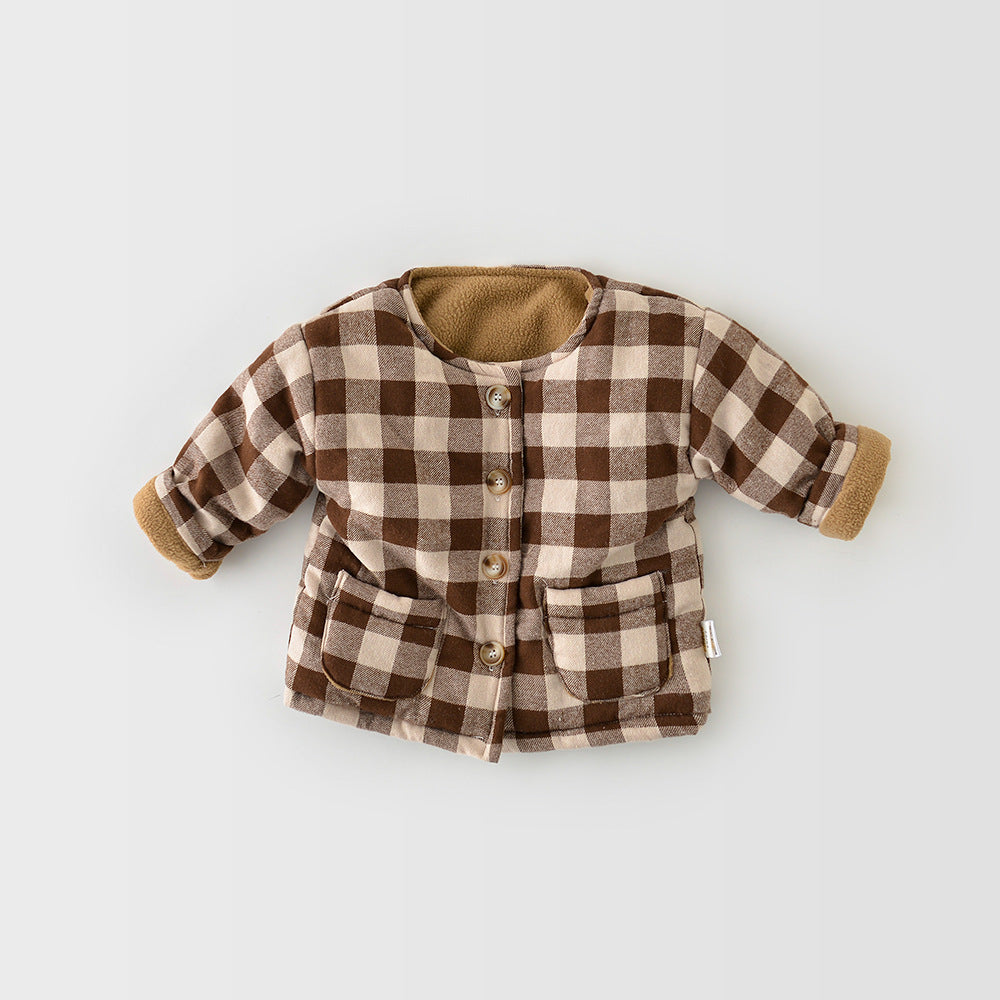 Baby plaid jacket